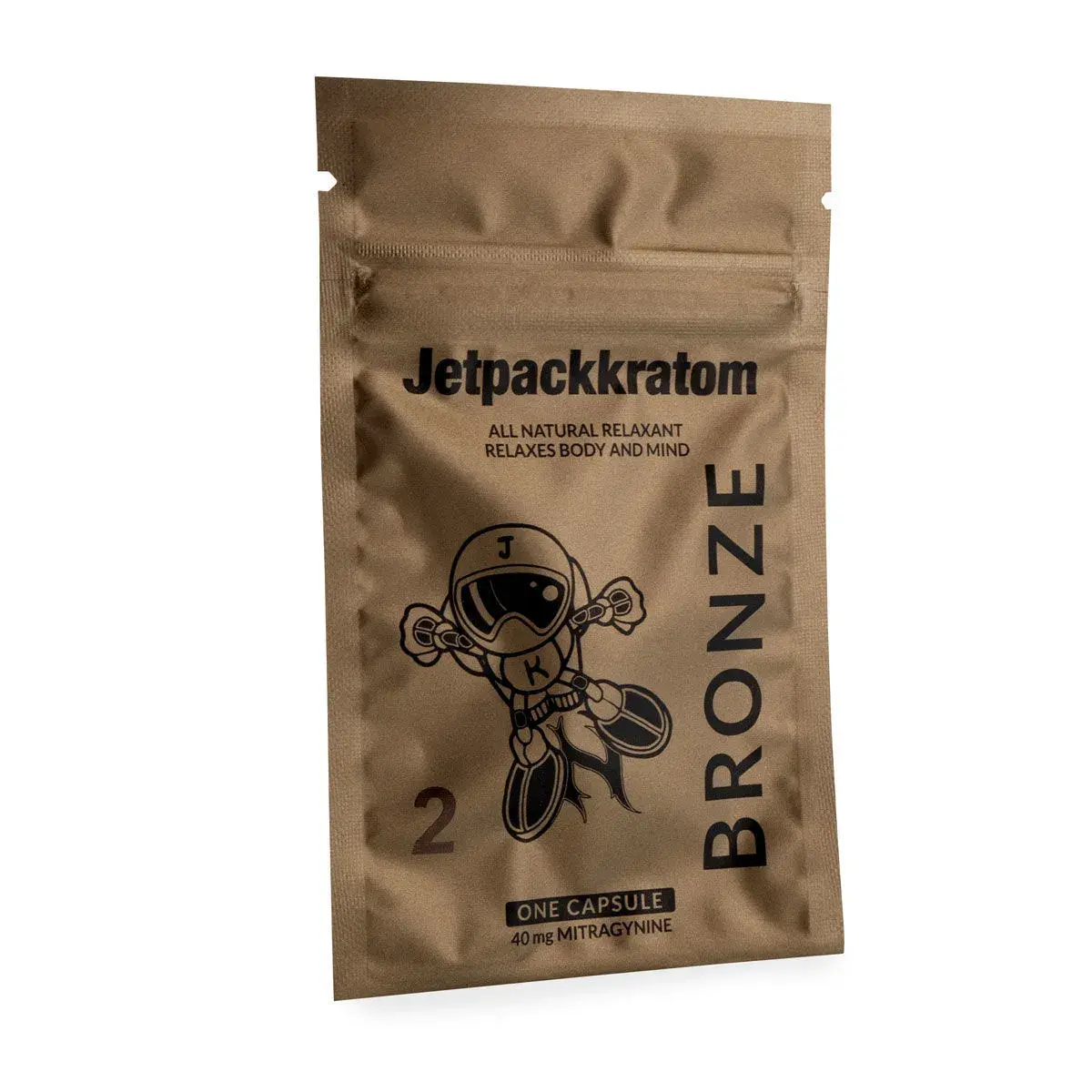 Jetpackkratom BRONZE Extrait 40mg - Gélules