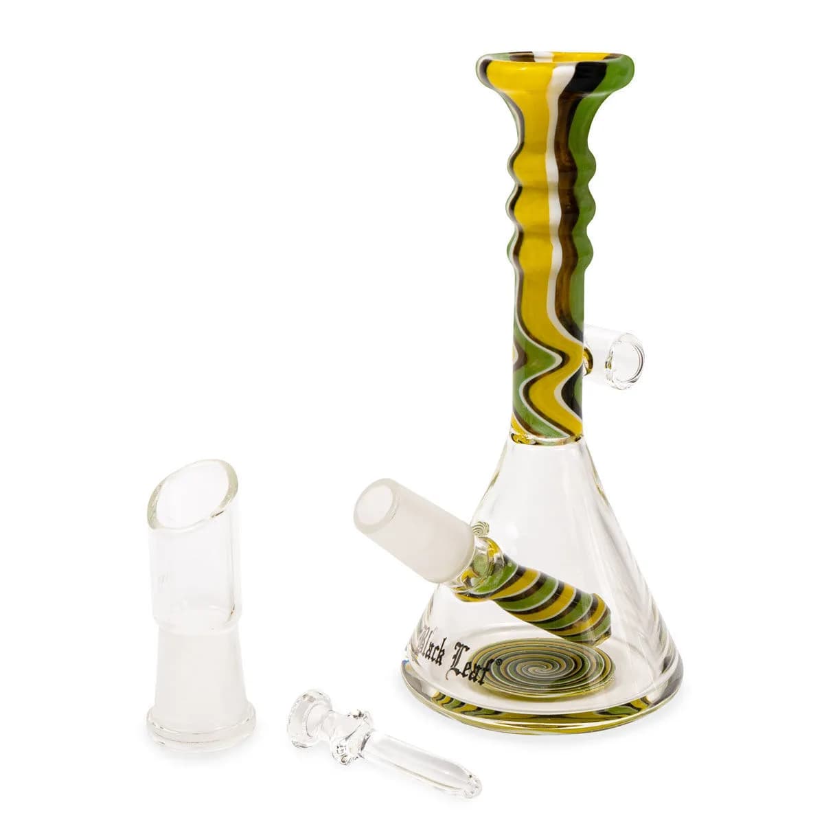 Mini bong à concentrés avec spirale verte