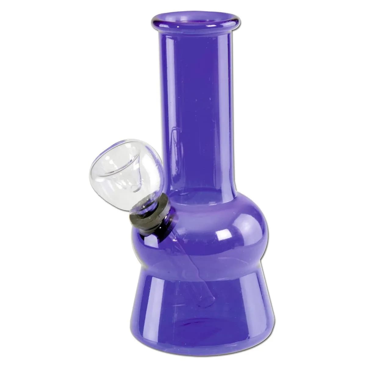 Mini bong en verre transparent