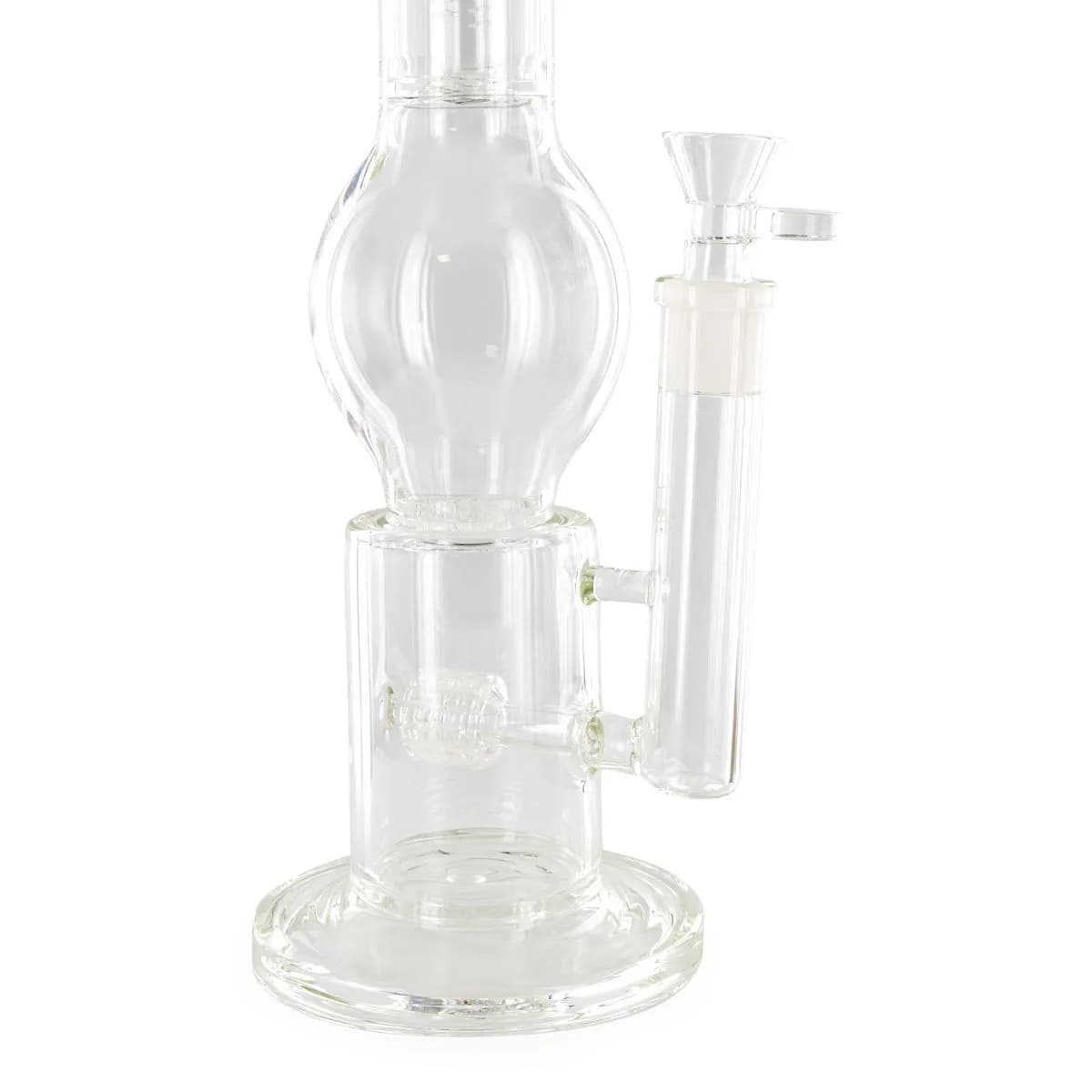Bong en verre à triple percolateur Black Leaf