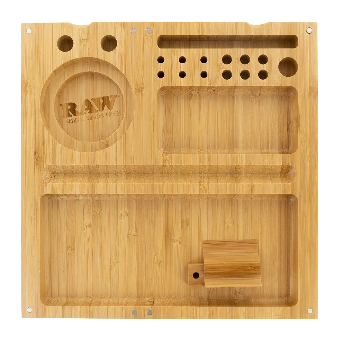 RAW Plateau de roulage pliable triple en bambou — image 3