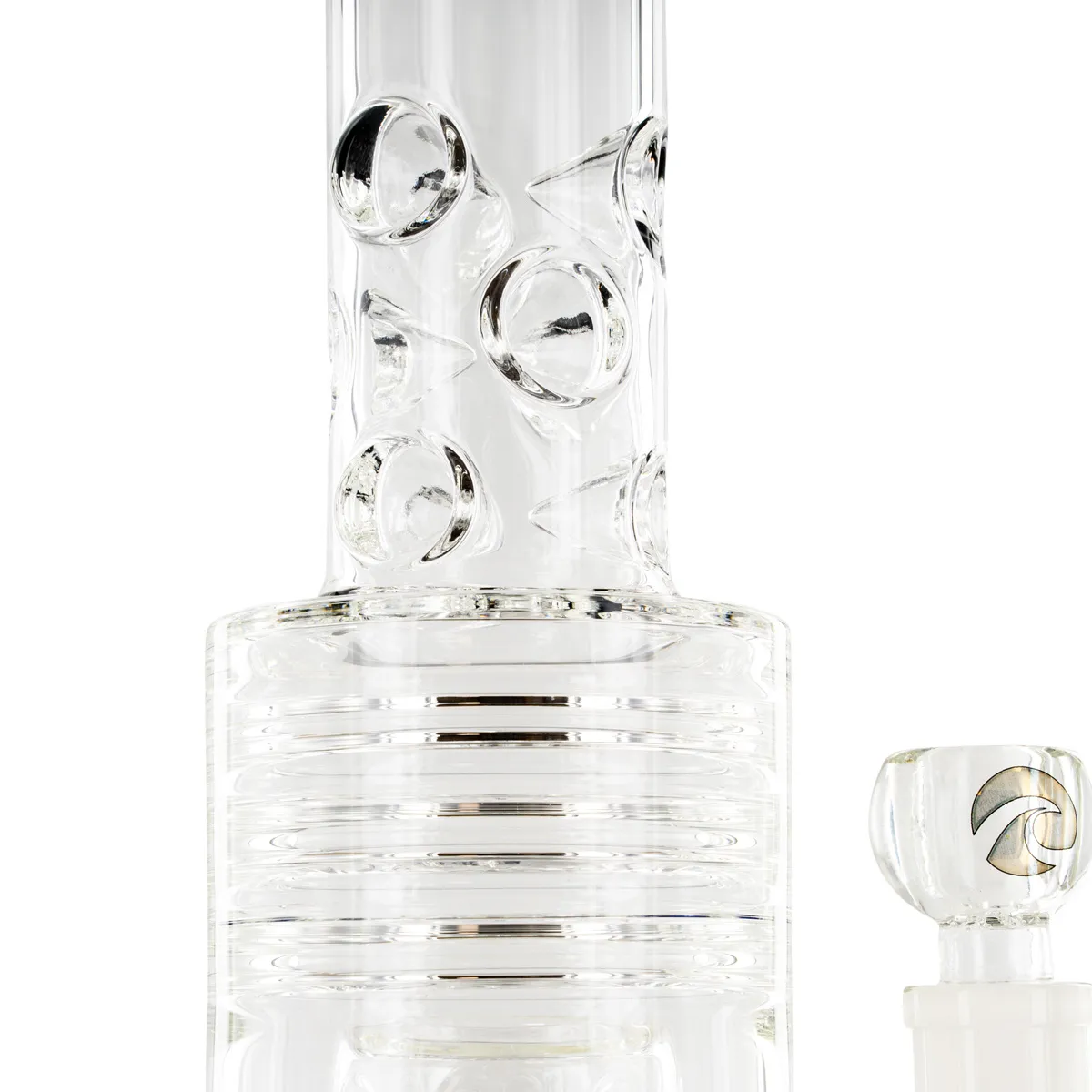 Bong Barrel Showerhead Drum Honeycomb 20'' (Tsunami Glass) — image 4