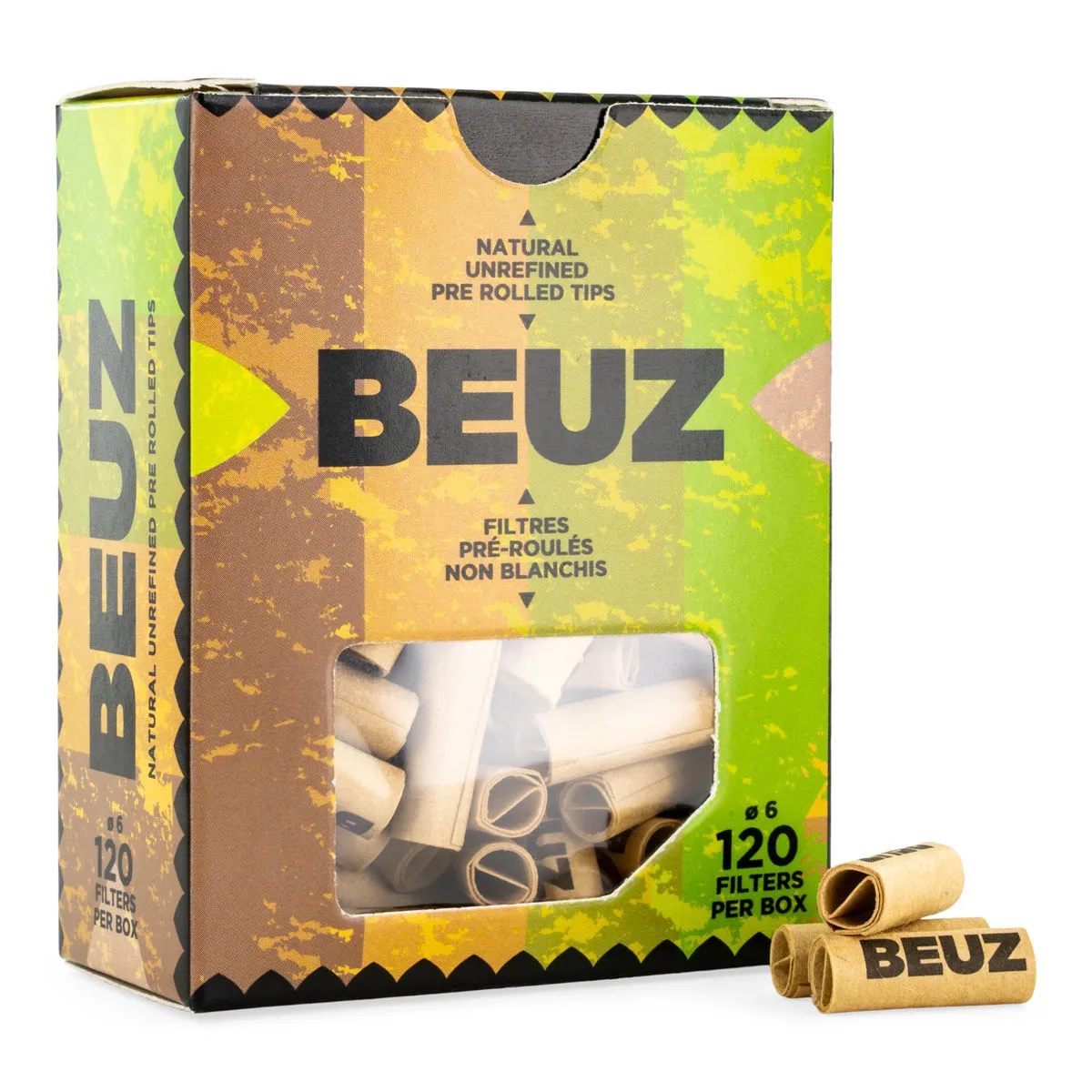 BEUZ Filtres préroulés bruns (120 pcs)