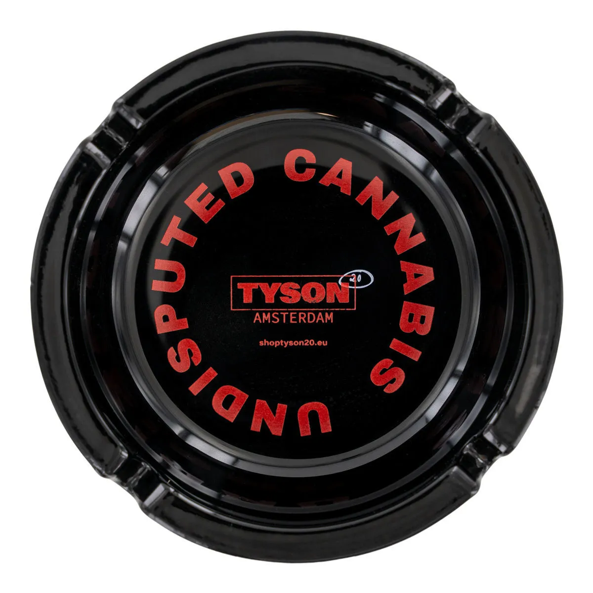 Cendrier en verre noir Tyson 2.0