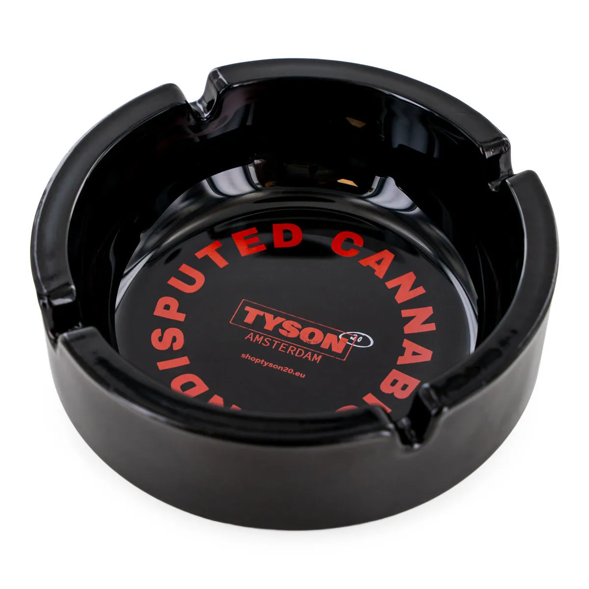 Cendrier en verre noir Tyson 2.0 — image 2