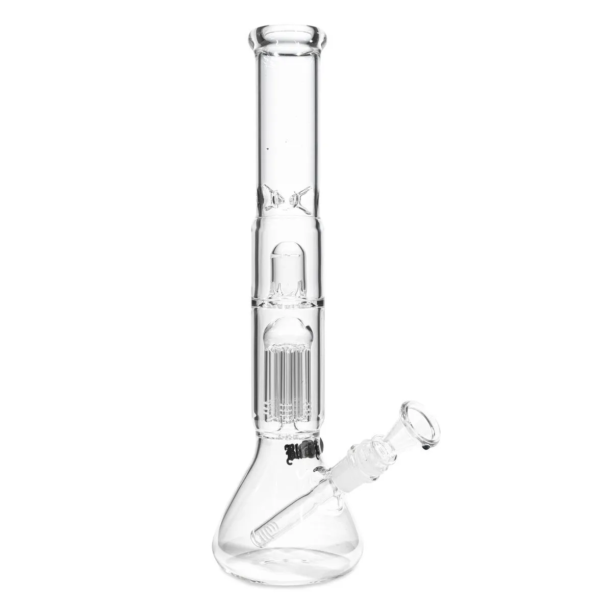 Black Leaf Bang en verre avec percolateur à dôme et refroidisseur à glace