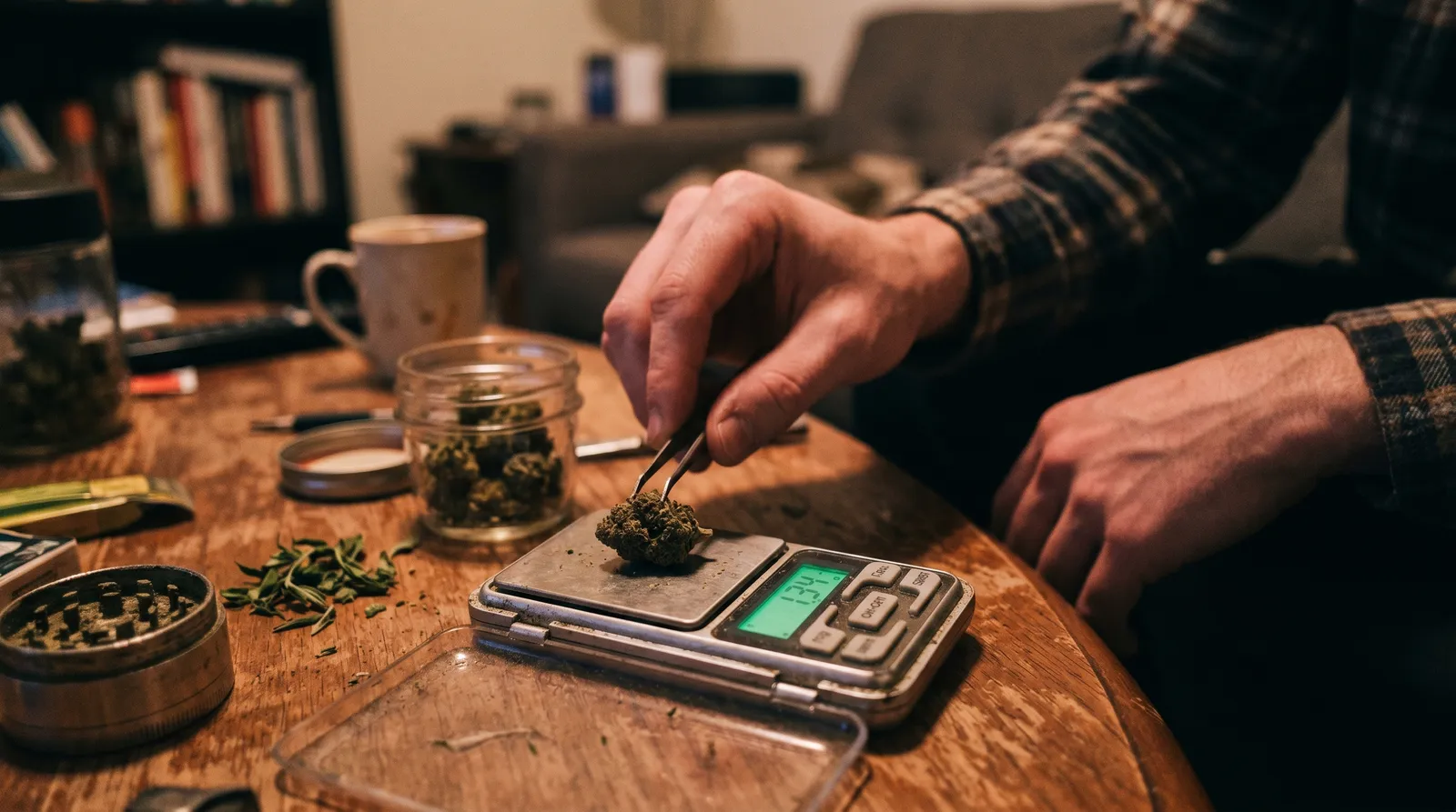 AZARIUS · Comment peser le cannabis avec précision (et estimer sans balance)