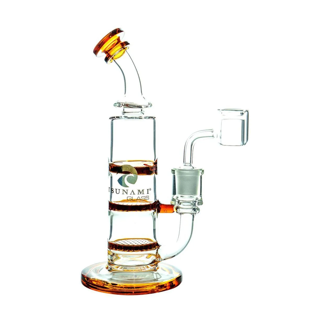 Dab Rig Turbine Double Honeycomb 8″ (Tsunami Glass) — image 3