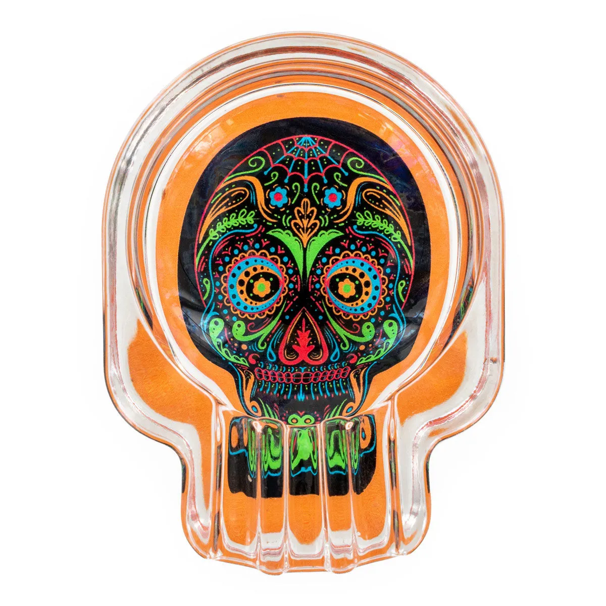 Cendrier en verre tête de mort — image 3