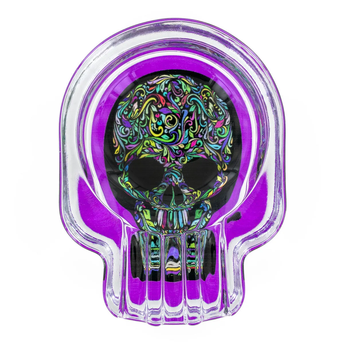 Cendrier en verre tête de mort — image 4