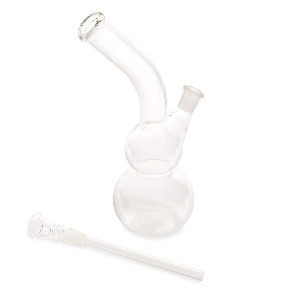 Bong en verre double bol — image 2