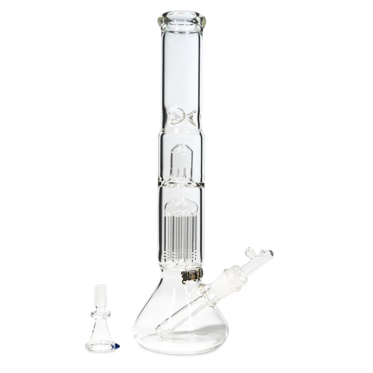 Bong en verre pour herbes et huiles Black Leaf — image 2
