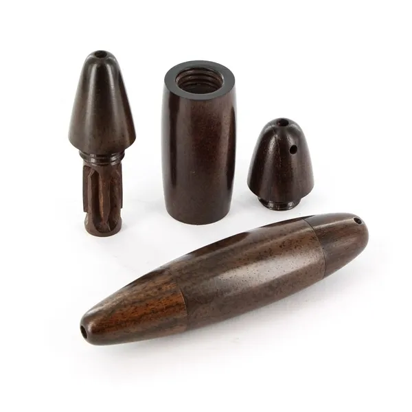 Pipe hybride verre/bois Mecha — image 4