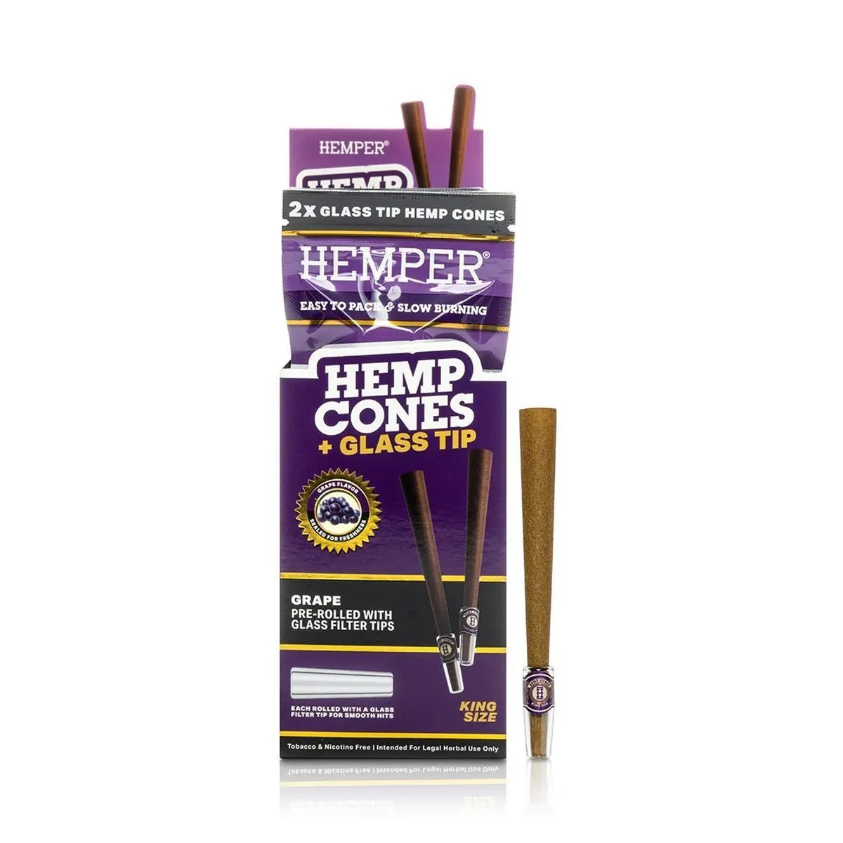 Hemper Cônes King Size + Embouts en Verre 2 Pièces — image 4