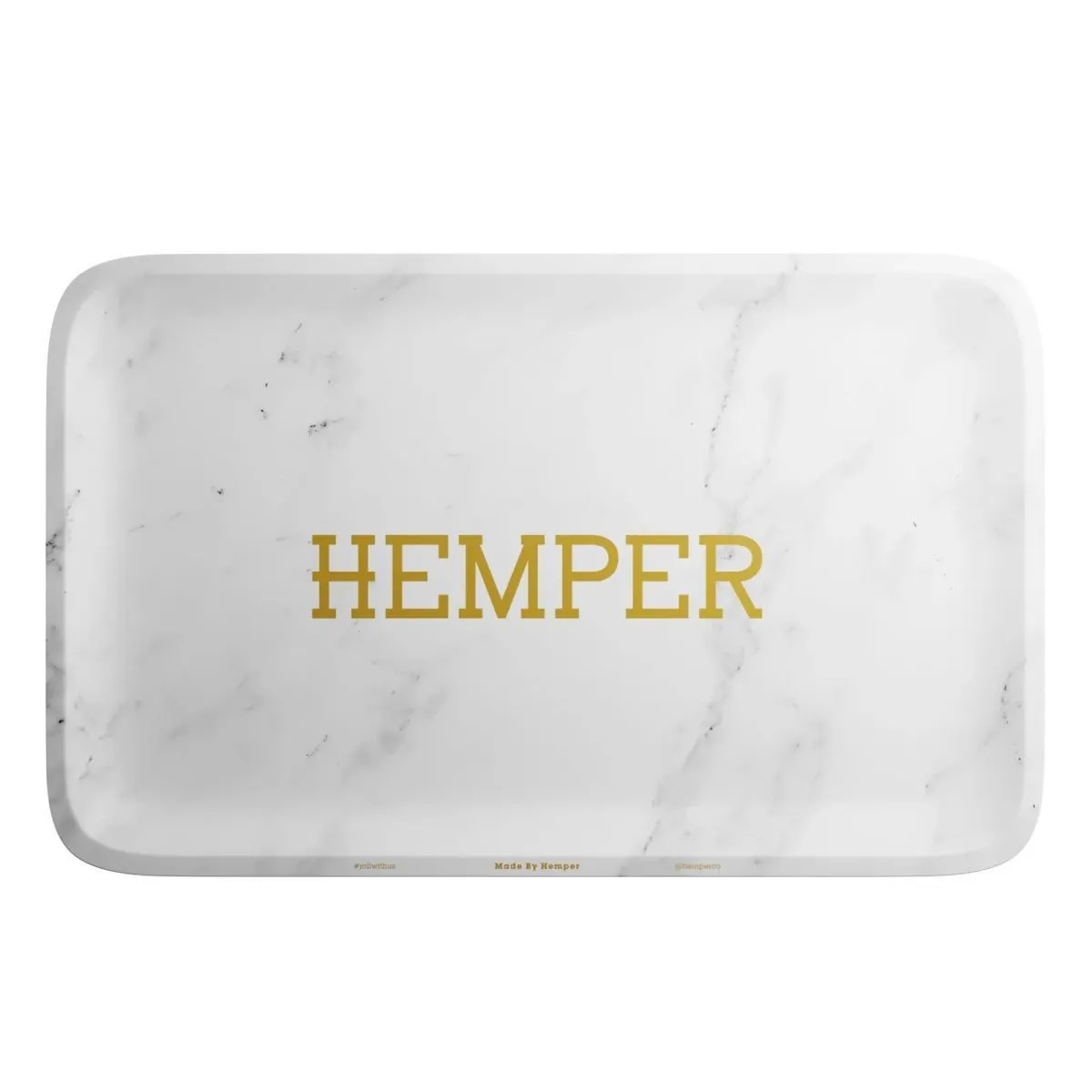 Plateau de roulage Hemper Luxe marbre blanc — image 3