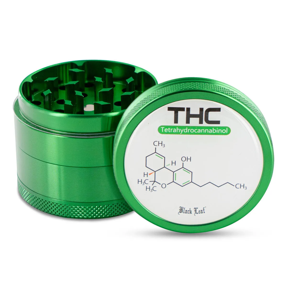 Grinder métal Black Leaf THC — image 2