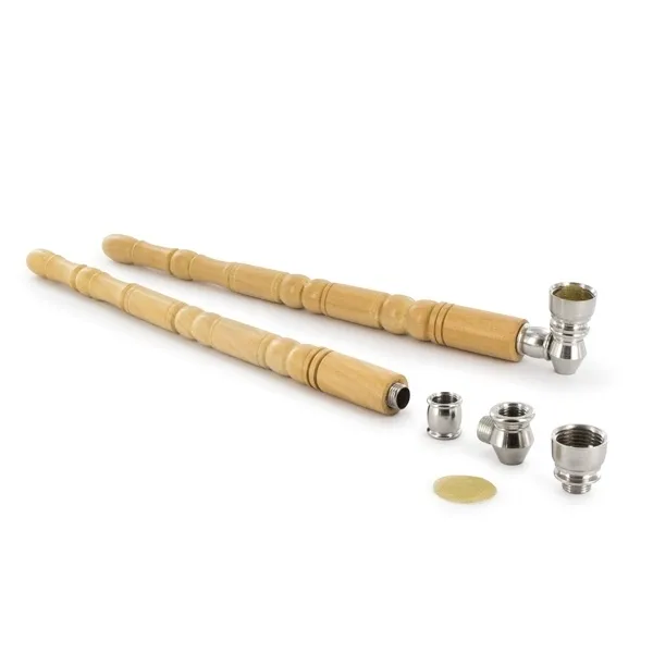 Pipe en bois et métal raffinée — image 2