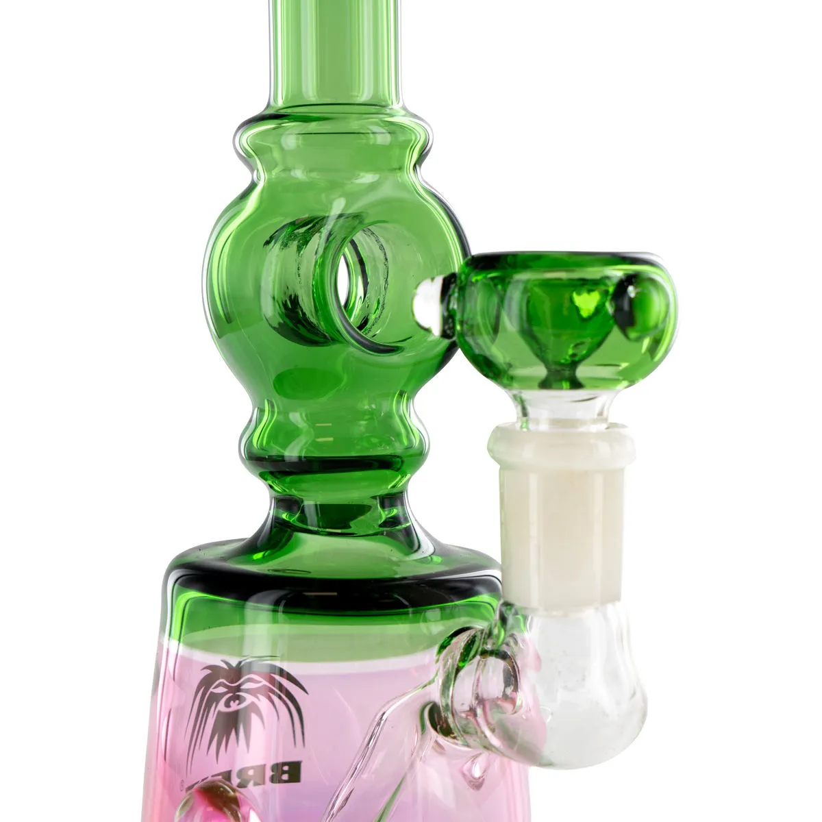Mini bong en verre Breit avec douille push — image 3
