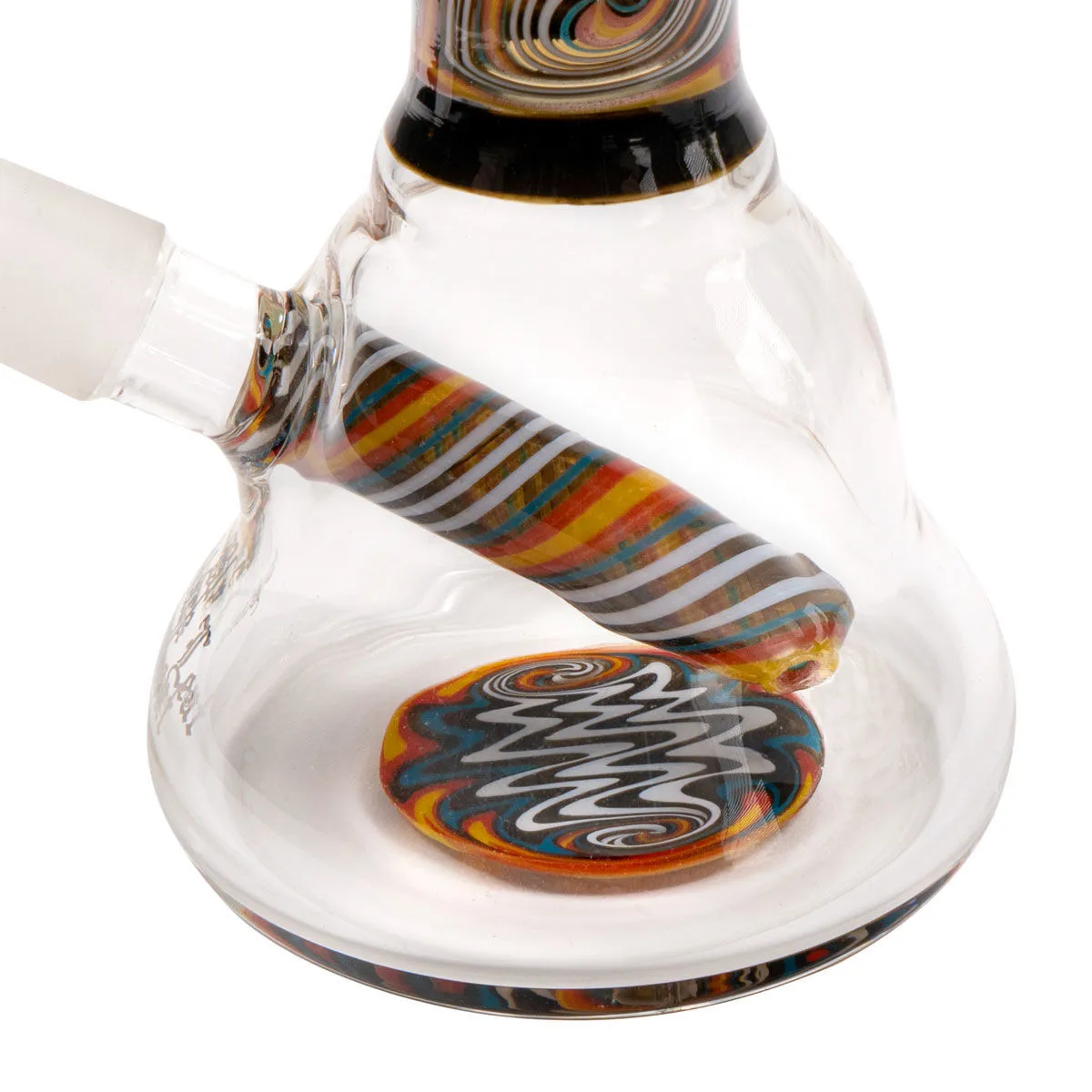 Mini bong à huile Orange Swirl — image 3