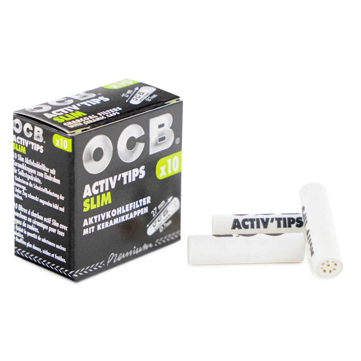 OCB Activ'Tips Slim filtres à charbon actif — image 2