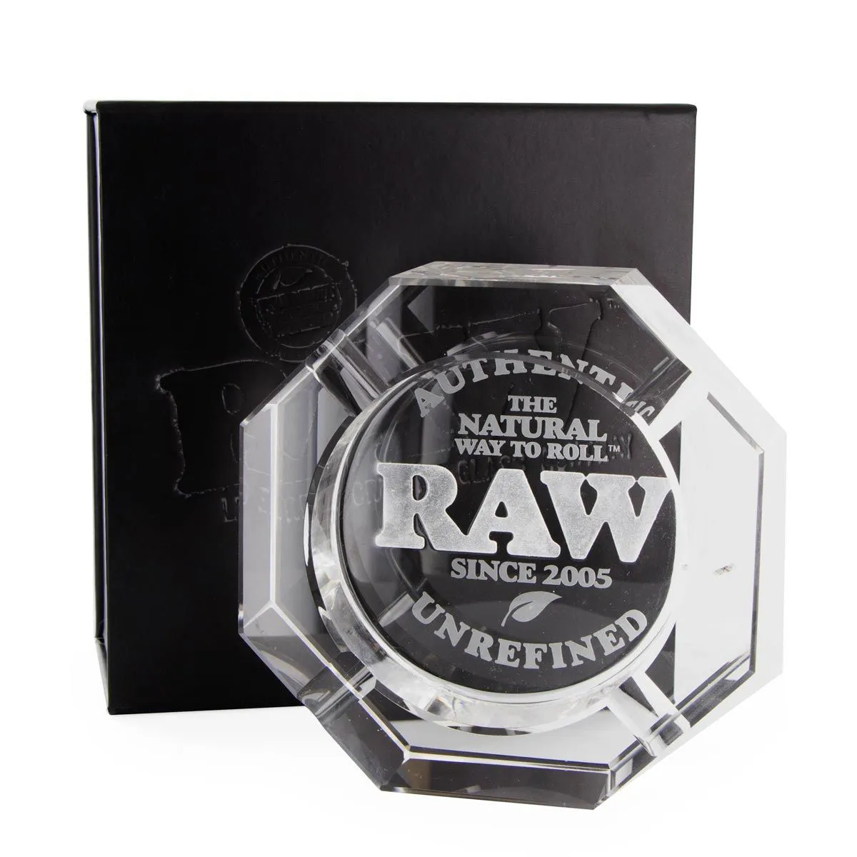 Cendrier en verre cristal RAW
