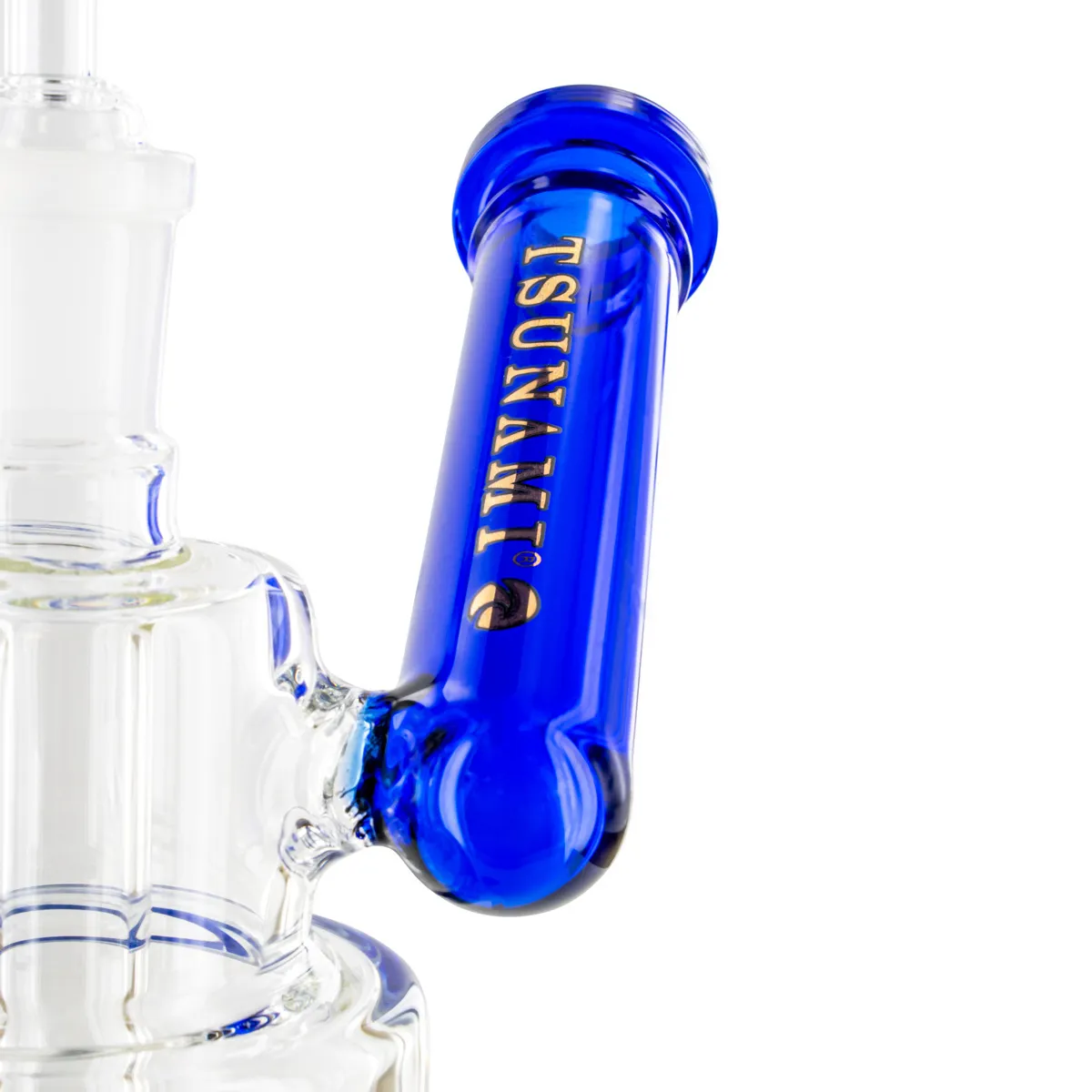 Dab Rig Side Neck Shower Head 10'' (Tsunami Glass) — image 3