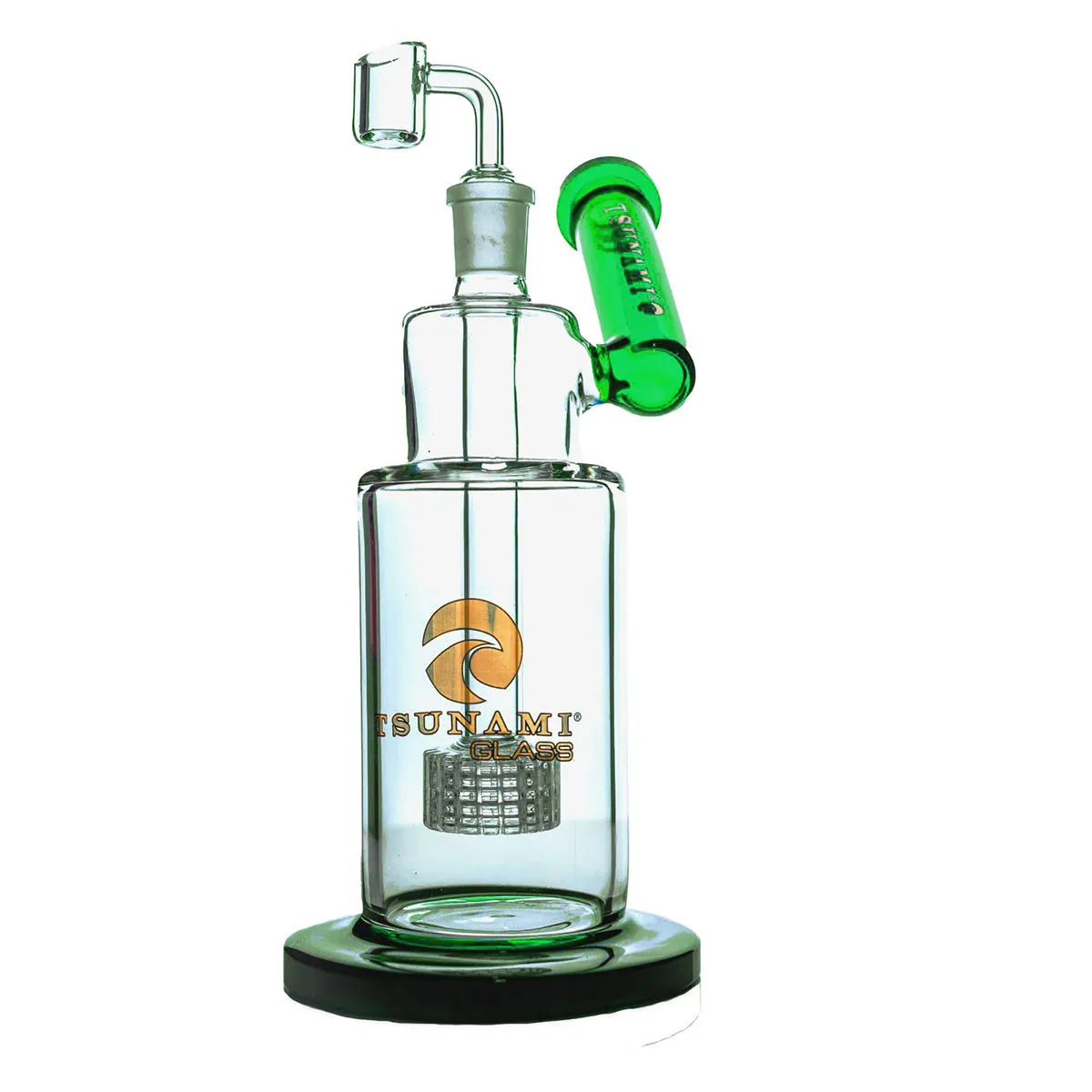 Dab Rig Side Neck Shower Head 10'' (Tsunami Glass) — image 4
