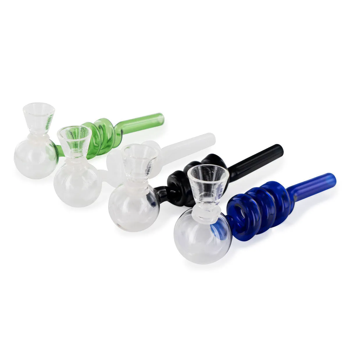 Pipe en verre spirale DMT