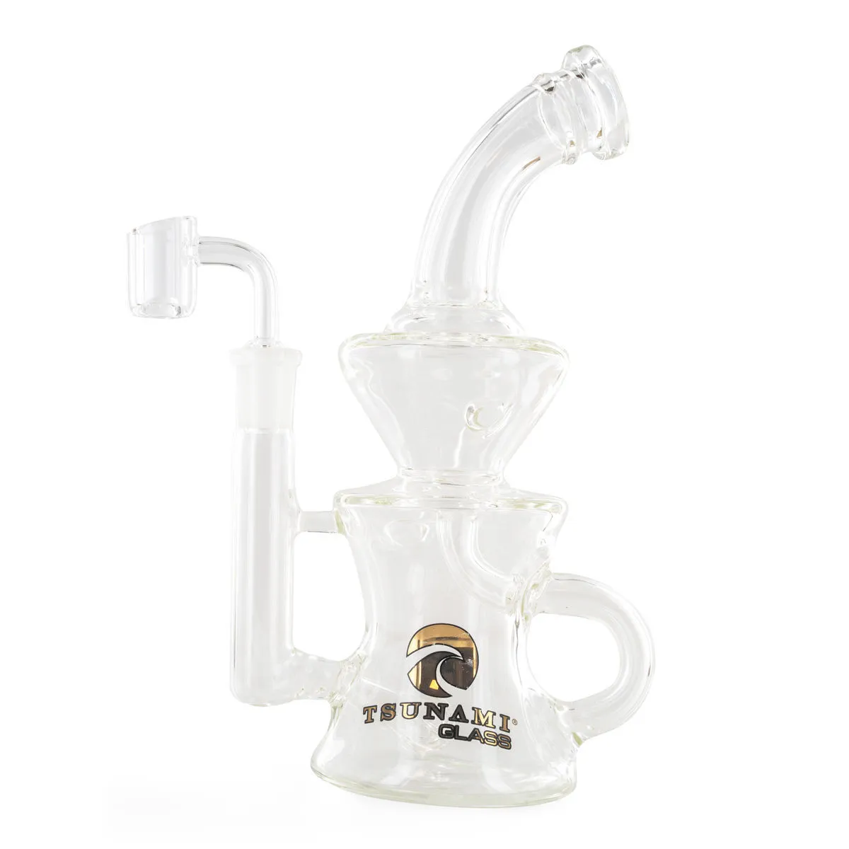 Dab Rig Recycler Sprinkler 9'' (Tsunami Glass) — image 2