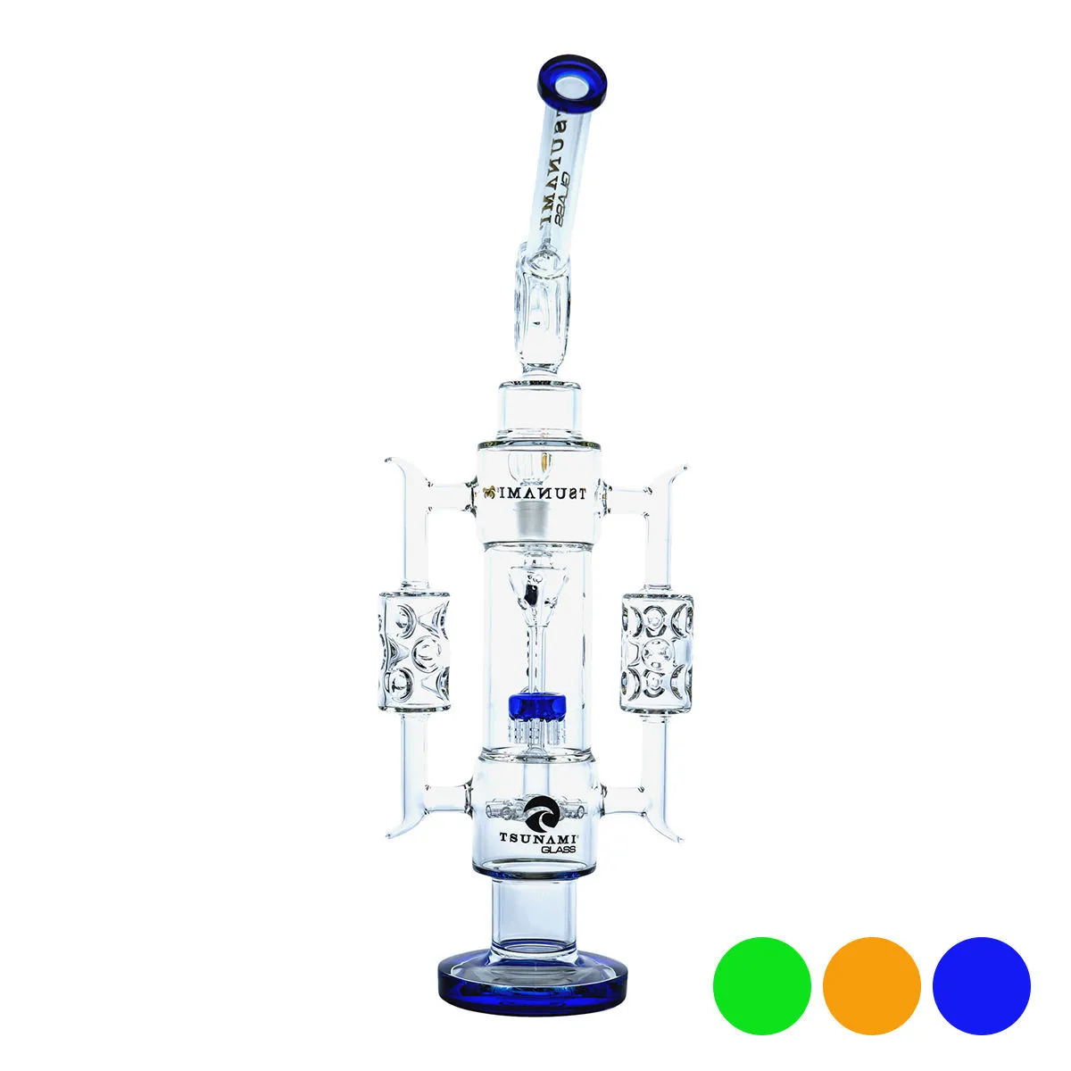 Bong recycleur 20'' avec percolateur pomme de douche (Tsunami Glass)