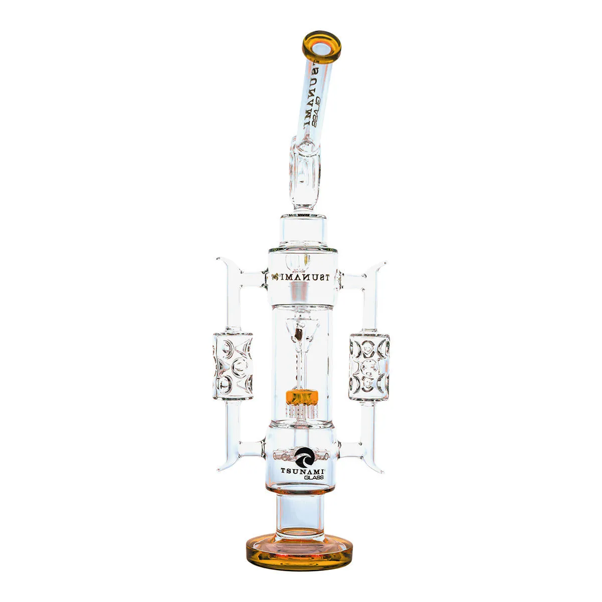 Bong recycleur 20'' avec percolateur pomme de douche (Tsunami Glass) — image 2