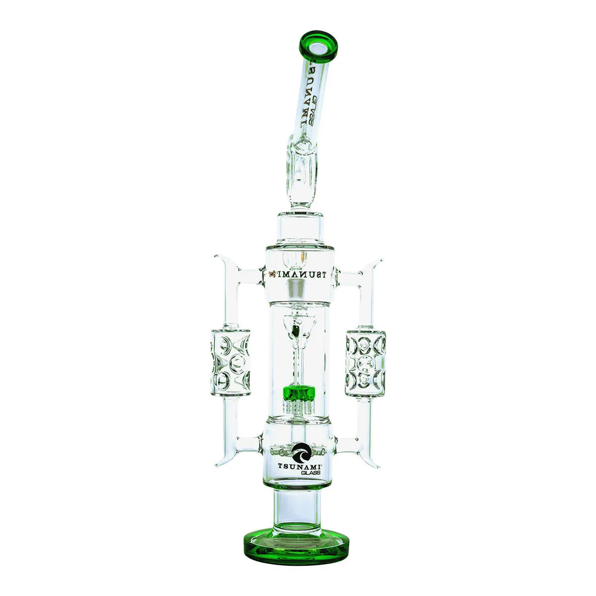 Bong recycleur 20'' avec percolateur pomme de douche (Tsunami Glass) — image 3
