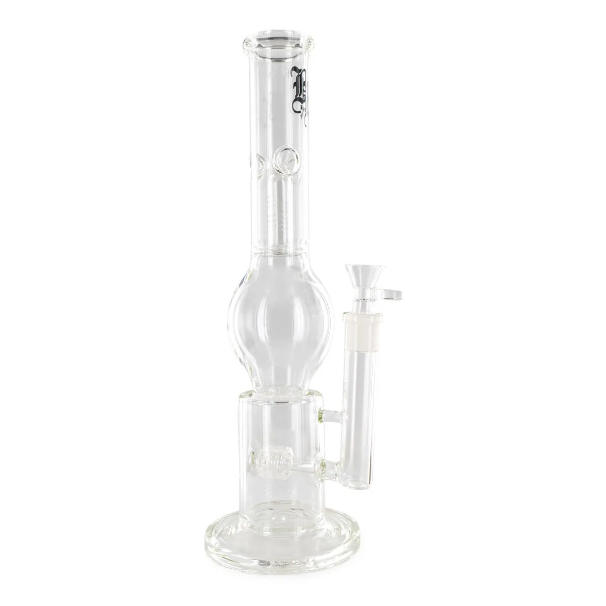 Bong en verre à triple percolateur Black Leaf